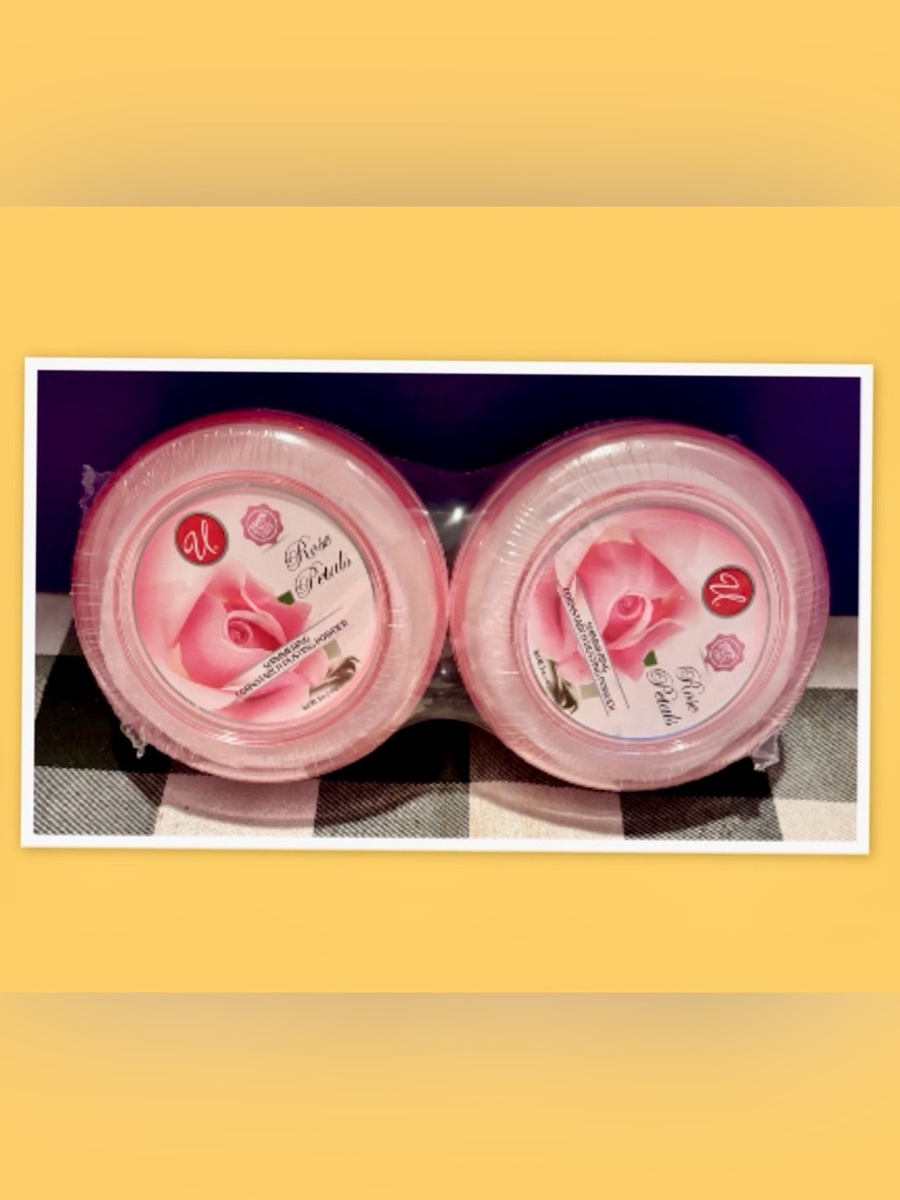 Rose Petals Face Powder Compact Set {2-Pack) NEW